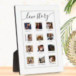 Plaque Photo Script moderne Personnalisé Couple Love Story Phot<br><div class="desc">Histoire de couple personnalisée moderne Plaque photo</div>