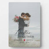 Plaque Photo script photo mariage superposition personnalisée (Devant)