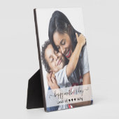 Plaque Photo Script photo personnalisé Joyeuse Fête des mères (Côté)