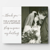 Plaque Photo Script photo souvenir de repos en paix (Devant)