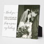 Plaque Photo Script photo souvenir de repos en paix (Côté)