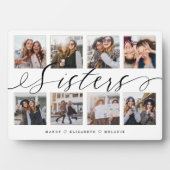 Plaque Photo Script Soeurs | Cadeau Pour Soeurs Photo Collage (Devant)