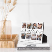 Plaque Photo Script Soeurs | Cadeau Pour Soeurs Photo Collage