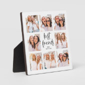 Plaque Photo Script tendance noir et blanc | Meilleures photos  (Recto)