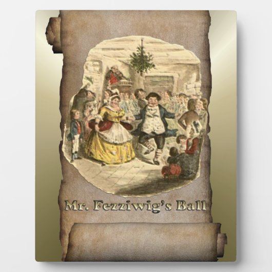 Plaque Photo Scrooge de Noël - Carol de Noël (Devant)