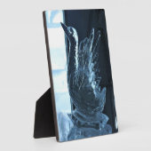 Plaque Photo Sculpture de glace de cygne, Québec, Canada (Côté)