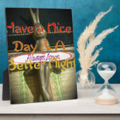 Plaque Photo Sculpture de lapin de bronze avec citations inspir (Côté)