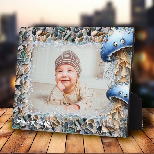 Plaque Photo Sea Themed Jellyfish Custom Kids Frame