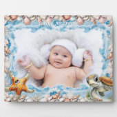 Plaque Photo Seashells, Turtle, Starfish Kids Photo Frame (Devant)