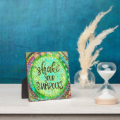 Plaque Photo Secouez vos Shamrocks drôle d'esprit vert (Insitu)