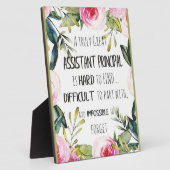 Plaque Photo Secrétaire principal adjoint Remerciements (Côté)