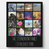 Plaque Photo Seize angles arrondis Carré Photo Collage (Devant)