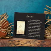 Plaque Photo Selenite Crystal Fairy (Côté)