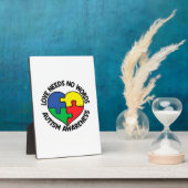 Plaque Photo Sensibilisation sur l'autisme Autiste (Côté)