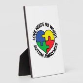 Plaque Photo Sensibilisation sur l'autisme Autiste (Côté)