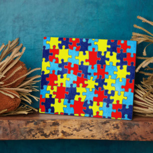 Plaque Photo Sensibilisation sur l'autisme-Puzzle par Shirley T