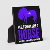 Plaque Photo Sentir comme un cheval en Royal Personnalisé (Recto)