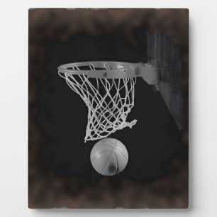 Plaque Photo Sepia Basketball