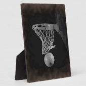 Plaque Photo Sepia Basketball (Côté)