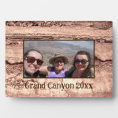 Plaque Photo Sépia beige brun moderne brûlé granit orange (Devant)