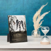 Plaque Photo Sepia Goth Girl (Côté)