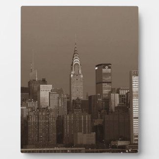 Plaque Photo Sepia New York