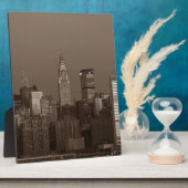 Plaque Photo Sepia New York (Côté)