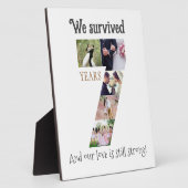 Plaque Photo Sept ans de Mariage (Côté)