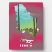 Plaque Photo Serbie Carte illustrée affiche de voyage (Devant)