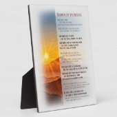 Plaque Photo Sermon de Jésus sur le Mont - Matthieu 5 (Côté)