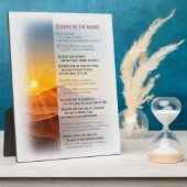 Plaque Photo Sermon de Jésus sur le Mont - Matthieu 5 (Côté)