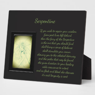 Plaque Photo Serpentine Crystal Fairy
