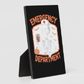 Plaque Photo Service d'urgence Funny Halloween Nurse Essenti (Côté)