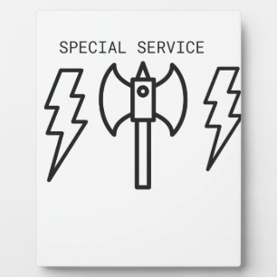 Plaque Photo Service spécial