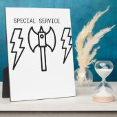 Plaque Photo Service spécial (Côté)