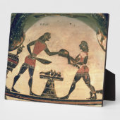 Plaque Photo Serviteurs Préparer la nourriture pour un symposiu (Côté)