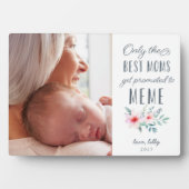 Plaque Photo Seules les meilleures mamans sont promues au mème (Devant)