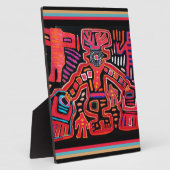 Plaque Photo Shaman Tribal Indien Cuna Avec Vans (Côté)