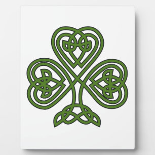 Plaque Photo Shamrock celte - Jour de la Saint Patrick