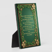 Plaque Photo Shamrock Irish Blessings for Strength & Resilience (Côté)