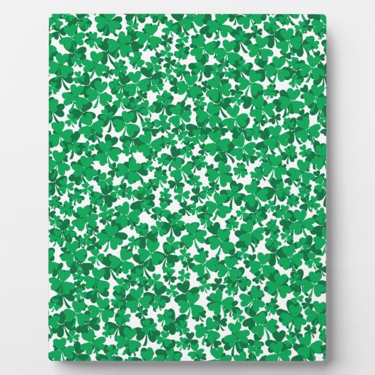 Plaque Photo Shamrocks de la Saint Patrick (Devant)