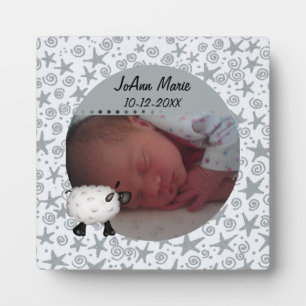 Plaque photo Sheep Baby