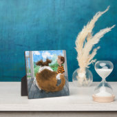 Plaque Photo Sheldon et Davie Relaxing (Insitu)