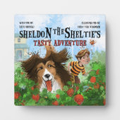 Plaque Photo Sheldon le Sheltie (Devant)