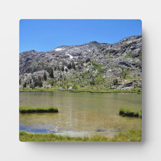 Plaque Photo Shell Lake, Tioga Pass, (Devant)