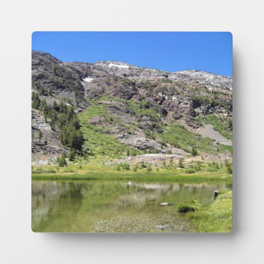 Plaque Photo Shell Lake, Tioga Pass, (Devant)