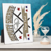 Plaque Photo Sheriff adjoint personnalisé (Côté)