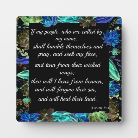 Plaque Photo Si des gens appelés par mon nom (Devant)