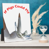 Plaque Photo Si Les Chiens Pouvaient Voler (Côté)