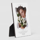 Plaque Photo Siège Mariage Ornemental Réservé Hommage Aimé Un (Côté)